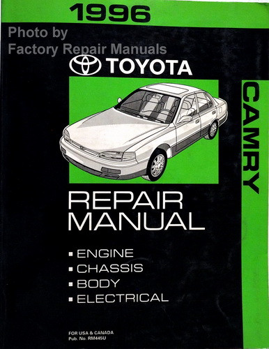 1996 Toyota Camry Factory Service Manual Original Shop Repair - Factory ...