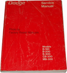 1973 Dodge Van B-100 B-200 B-300 Service Manual