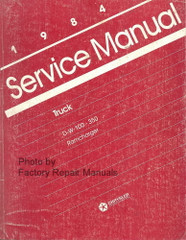 1984 Dodge D & W 100-350 RamCharger Service Manual