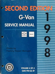 1998 GM G Van Chevy Express GMC Savana Service Manual Volume 4
