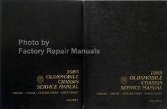 1985 Olds Cutlass Ciera, Calais, Firenza, 98 Regency Service Manual Volume 1, 2