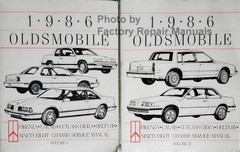 1986 Oldsmobile Calais, Cutlass Ciera, Delta 88, Firenza, 98 Service Manual Volumes 1 and 2