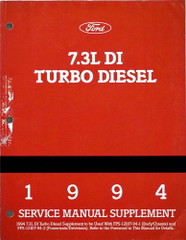 1994 Ford 7.3L DI Turbo Diesel Service Manual Supplement