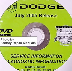 2006 Chrysler Town & Country Grand Caravan Shop Service and Diagnostic Manuals on DVD