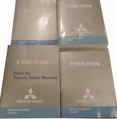 2004 Mitsubishi Endeavor Service Manuals Volume 1, 2, 3, 4