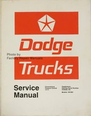 1973 Dodge Truck Models 100-800 Service Manual Supplement