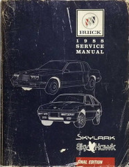1988 Buick Skylark and Skyhawk Service Manual