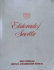 1988 Cadillac Eldorado and Seville Service Information Manual 