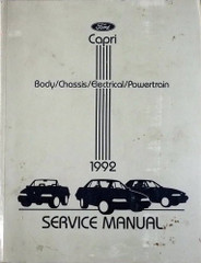 1992 Mercury Capri Body/Chassis/Powertrain/Electrical Service Manual