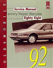 1992 Oldsmobile Eighty-Eight Service Manual 