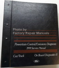 1999 Ford Powertrain Control/Emissions Diagnosis Service Manual Car/Truck On Board Diagnostics II
