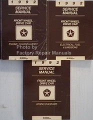 1992 Service Manual Front Wheel Drive Car Volume 1, 2, 3