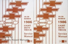 1986 Chevrolet 10-30 Series Light Duty Truck Shop Manual