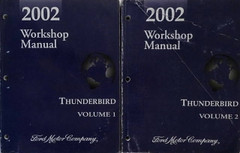 2002 Ford Thunderbird Workshop Manual Volume 1 and 2