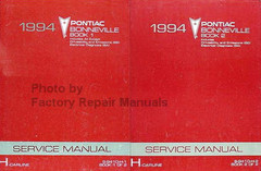 1992 Pontiac Bonneville Service Manuals Volume 1, 2