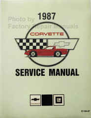 1987 Chevrolet Corvette Service Manual Reprint