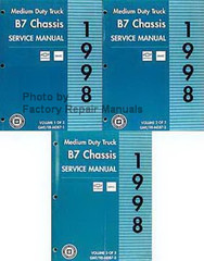 1998 Chevy GMC B7 Bus Chassis Service Manual Volume 1, 2, 3