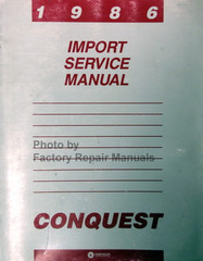 1986 Import Service Manual Conquest