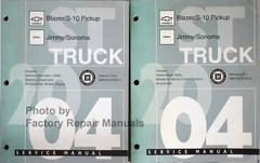 2004 Service Manual ST Truck Chevrolet Blazer/S-10 Pickup GMC Jimmy/Sonoma Volume 1, 2