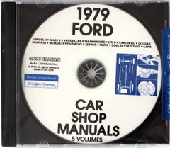 1979 Ford, Lincoln & Mercury Car Factory Shop Manuals on CD
