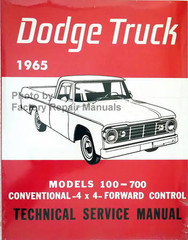 1965 Dodge Pickup Truck 100-700 Service Manual