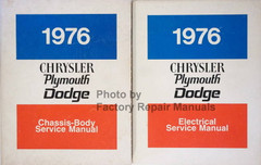 1976 Chrysler Plymouth Dodge Service Manual Volume 1 and 2
