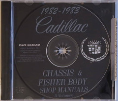 1982 1983 Cadillac Factory Shop Service Manual and Body Repair Manual CD