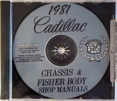 1981 Cadillac Factory Shop Service Manual and Body Repair Manual CD