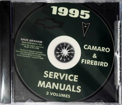 1995 Chevrolet Camaro Pontiac Firebird Service Manual Volume 1, 2 and Update on CD