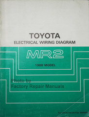 1988 Toyota MR2 Electrical Wiring Diagrams