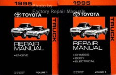 1995 Toyota Truck Repair Manual Volume 1 and 2