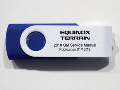 2018 Chevrolet Equinox GMC Terrain Service Manual on USB Thumb Drive