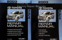 2003 Toyota Rav4 Repair Manual Volume 1, 2
