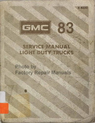 1983 GMC Light Duty Truck Factory Service Manual