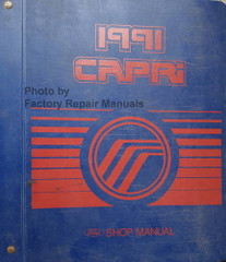 1991 Mercury Capri Shop Manual