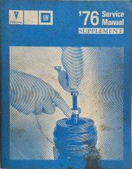 1976 Pontiac Service Manual Supplement