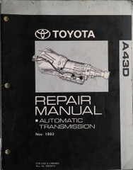 Toyota A43D Automatic Transmission Repair Manual