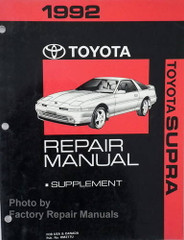 1992 Toyota Supra Repair Manual Supplement