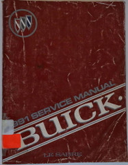 1991 Buick LeSabre Service Manual 