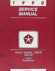 1990 Dodge Truck Cummins Diesel Engine Supplement