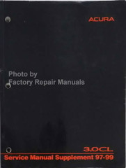 1997-1999 Acura 3.0CL Service Manual Supplement