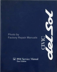 Honda Service Manual 1994 Civic Del Sol Original
