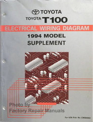 1994 Toyota T100 Electrical Wiring Diagrams Supplement