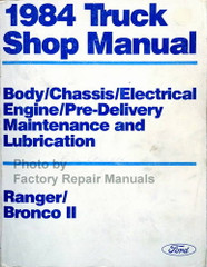 1984 Ford Ranger, Bronco II Shop Manual