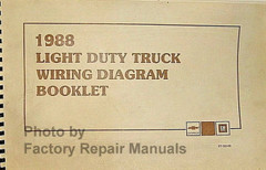 1988 Chevrolet Light Duty Truck Wiring Diagrams Booklet