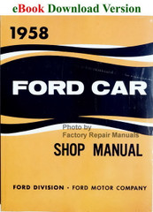 1958 Ford Car Shop Manual