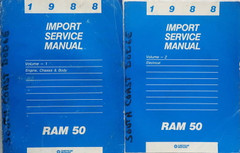 1988 Dodge Ram 50 Service Manual Volume 1, 2