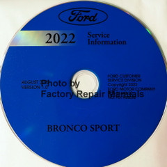 2022 Ford Bronco Sport Service Information