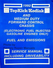 1992 Chevy Kodiak GMC Topkick P6 Gas Fuel and Emissions Service Manual 