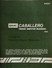 1982 GMC Caballero Service Manual